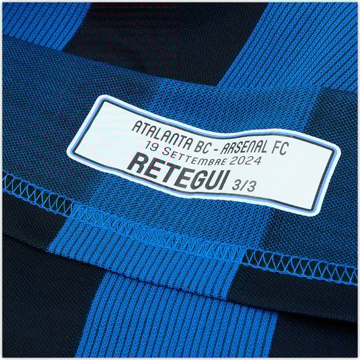2024-25 Atalanta Match Issue Champions League Home Shirt Retegui #32