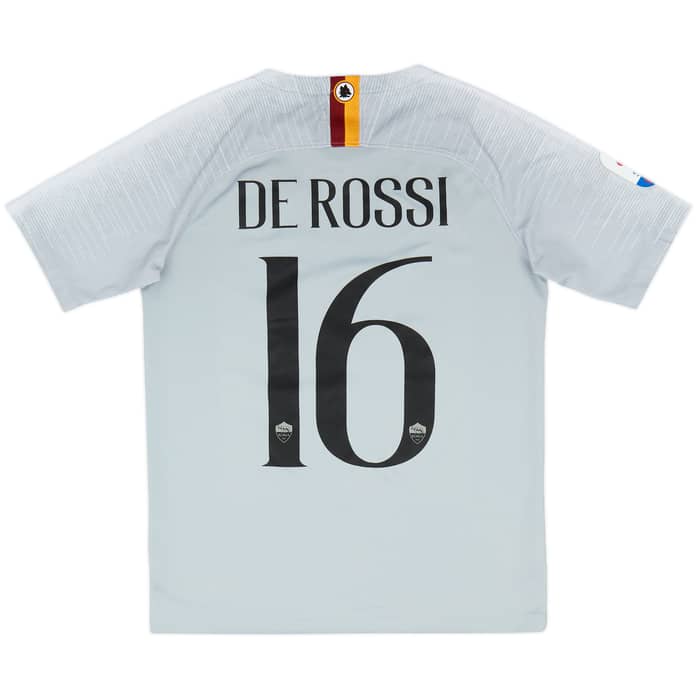 2018-19 Roma Away Shirt and Shorts De Rossi #16 - 9/10 - (XL.Boys)