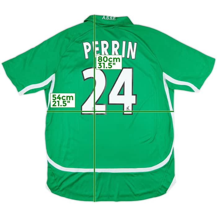 2006-07 Saint Etienne Home Shirt Perrin #24 - 8/10 - (L)