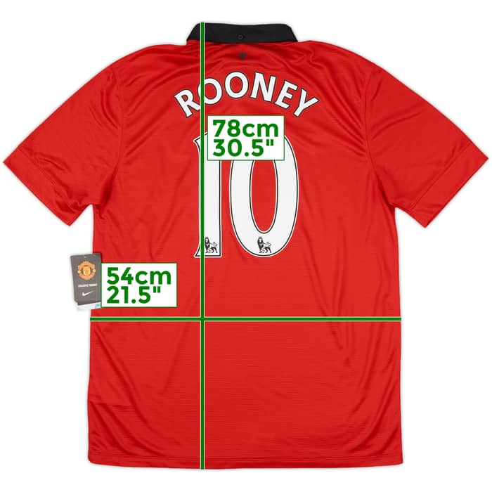 2013-14 Manchester United Home Shirt Rooney #10 (L)