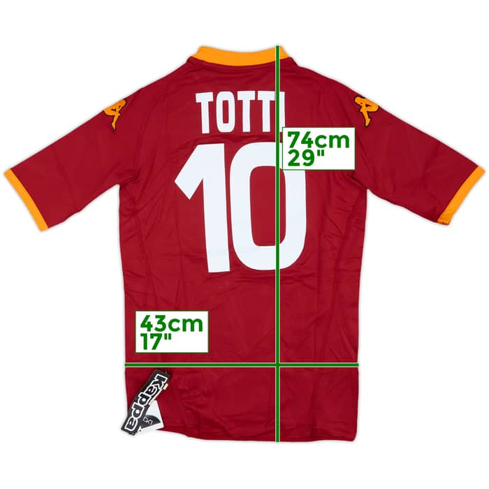 2007-08 Roma Home Shirt Totti #10 (L)