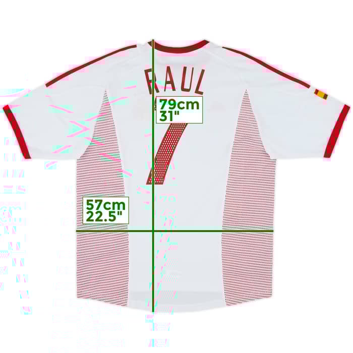 2002-04 Spain Away Shirt Raul #7 - 8/10 - (L)