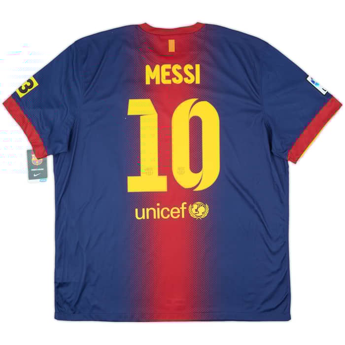 2012-13 Barcelona Home Shirt Messi #10 (XXL)