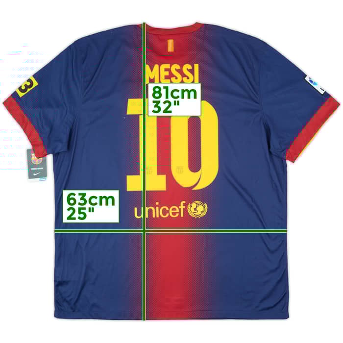 2012-13 Barcelona Home Shirt Messi #10 (XXL)