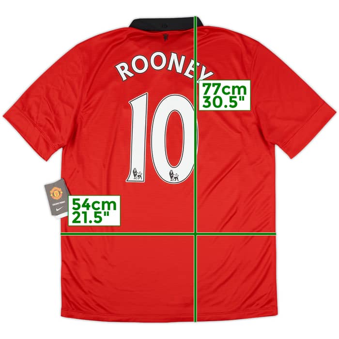 2013-14 Manchester United Home Shirt Rooney #10 (L)