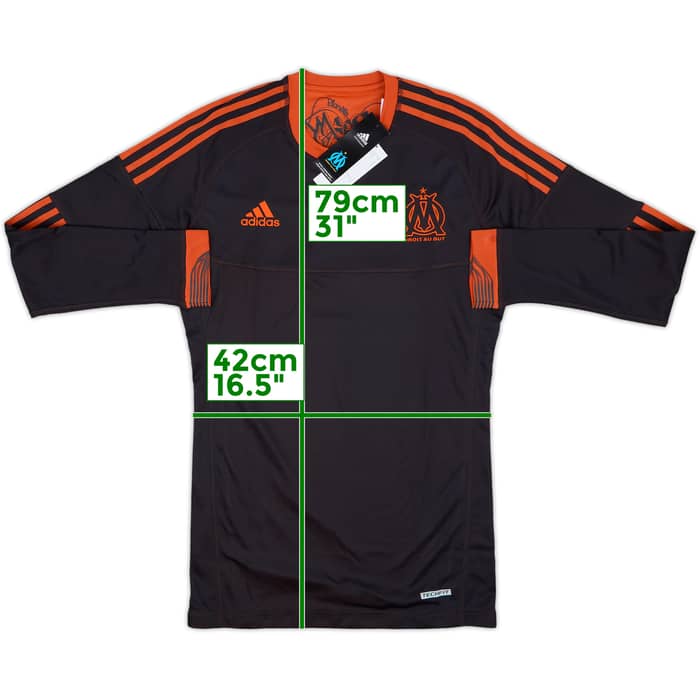 2012-13 Olympique Marseille Player Issue TechFit Third L/S Shirt (L)