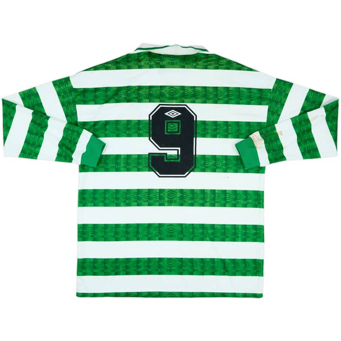 1998-99 Shamrock Rovers Match Issue Home L/S Shirt #9