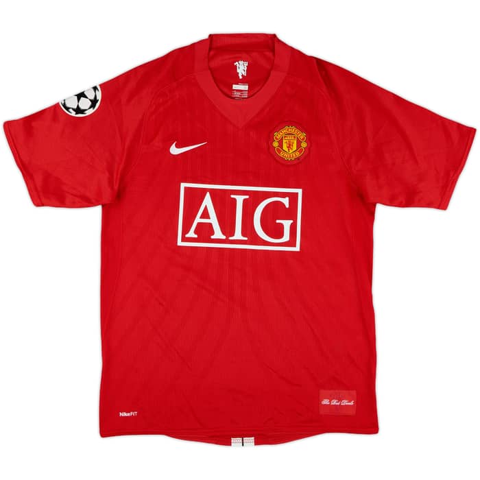 2007-09 Manchester United Home Shirt Vidic #15 (S)