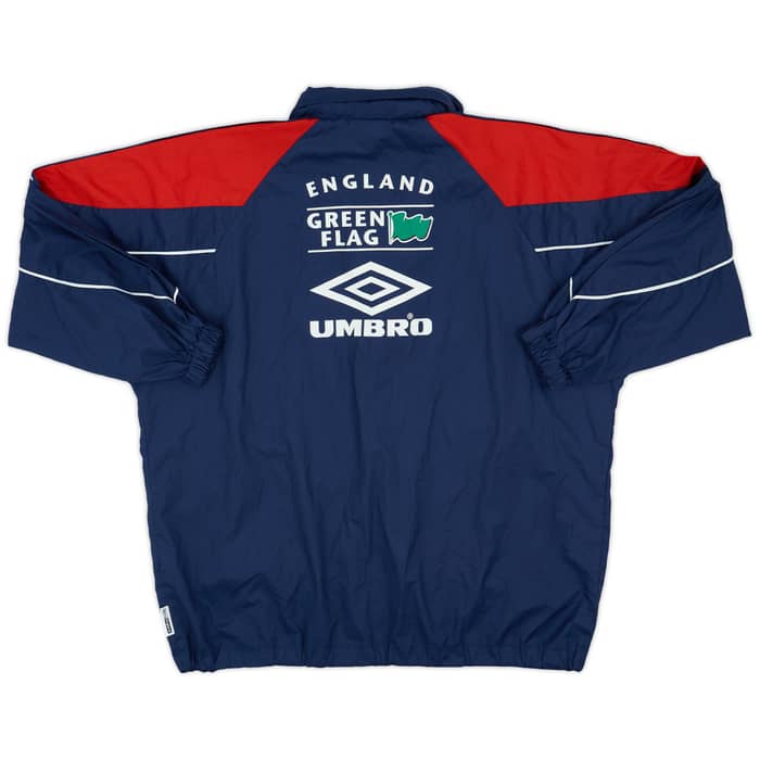 1995-97 England Umbro Hooded Rain Jacket - 9/10 - (M)