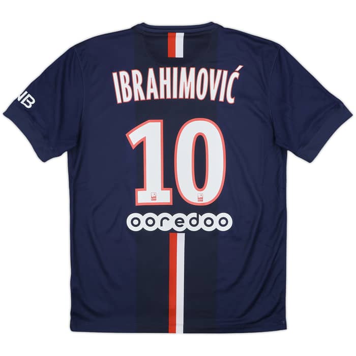 2014-15 Paris Saint-Germain Home Shirt Ibrahimovic #10 - 10/10 - (M)