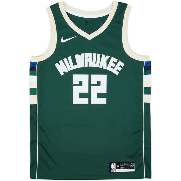 2017-25 Milwaukee Bucks Middleton #22 Nike Swingman Away Jersey - 9/10 - (M)