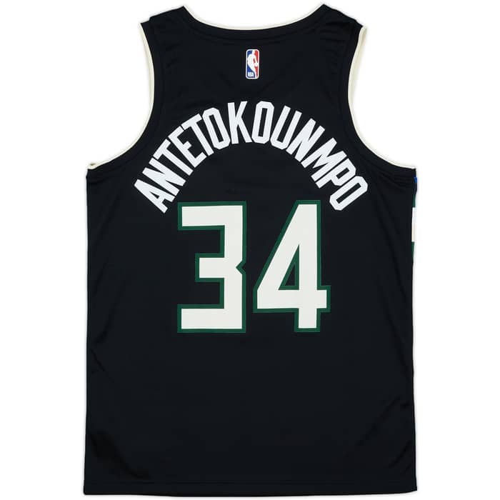 2019-20 Milwaukee Bucks Antetokounmpo #34 Nike Swingman Alternate Jersey - 9/10 - (M)