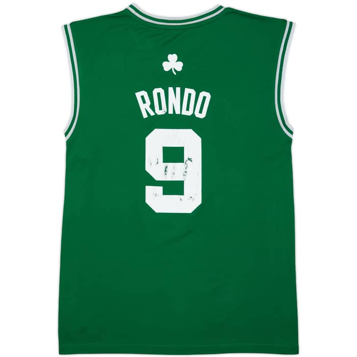 2010-14 Boston Celtics Rondo #9 adidas Away Jersey - 3/10 - (XL)