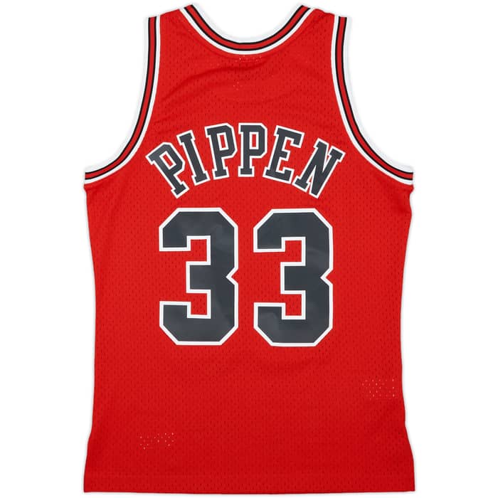 1997-98 Chicago Bulls Pippen #33 Mitchell & Ness Swingman Away Jersey - 9/10 - (S)