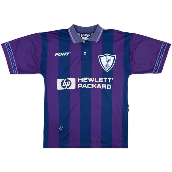 1995-97 Tottenham Away Shirt Sheringham #10 - 7/10 - (S)