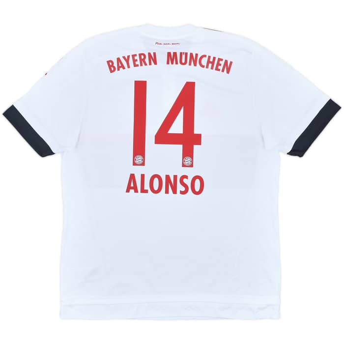 2015-16 Bayern Munich Away Shirt Alonso #14 (XL)