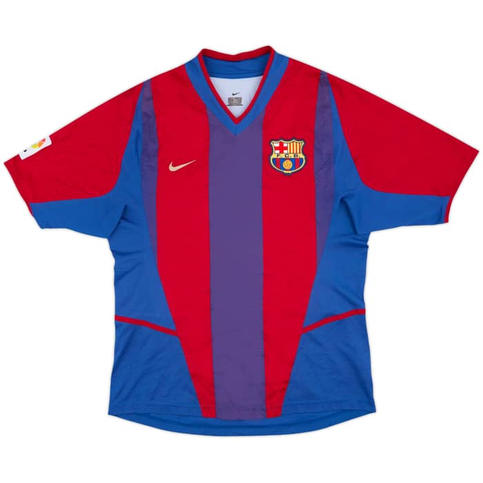 2002-03 Barcelona Home Shirt Riquelme #10 - 6/10 - (S)