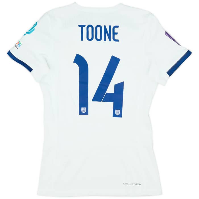 2023 England Women's Player Issue Nations League Home Shirt Toone #14