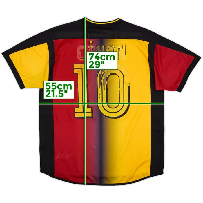 2003-04 Galatasaray Home Shirt Cihan #10 - 3/10 - (M)