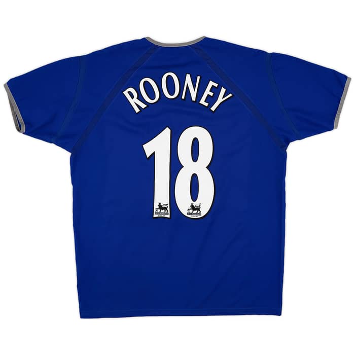 2003-04 Everton Home Shirt Rooney #18 - 6/10 - (L)