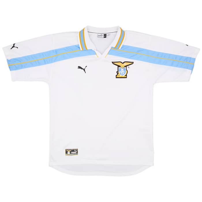 1999-00 Lazio Centenary Home Shirt Mancini #10 - 7/10 - (L)
