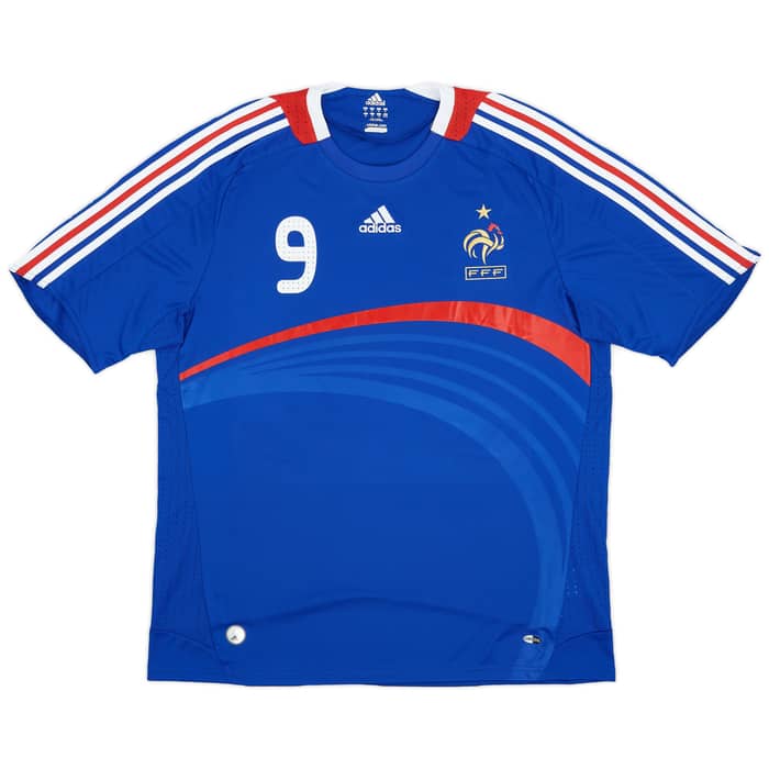 2007-08 France Home Shirt Benzema #9