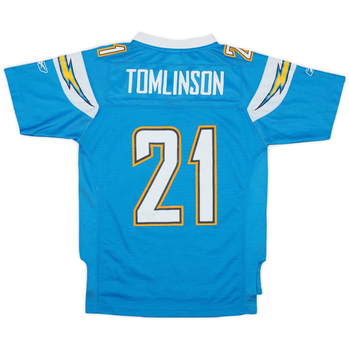 2007 San Diego Chargers Tomlinson #21 Reebok Premier Alternate Jersey - 8/10 - (M.Boys)
