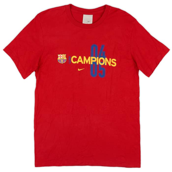 2004-05 Barcelona Nike 'Champions' Cotton Tee - 8/10 - (M)