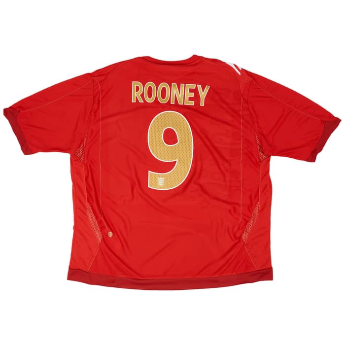2006-08 England Away Shirt Rooney #9 - 7/10 - (3XL)