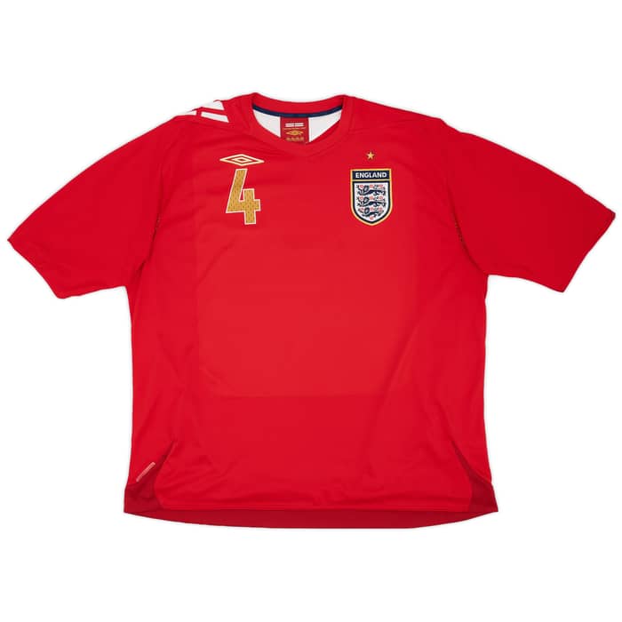 2006-08 England Away Shirt Gerrard #4 - 9/10 - (3XL)