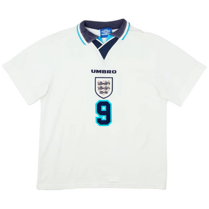 1995-97 England Home Shirt Shearer #9 - 7/10 - (L)