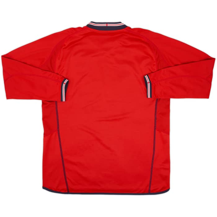 2002-04 England Away L/S Shirt - 5/10 - (L)