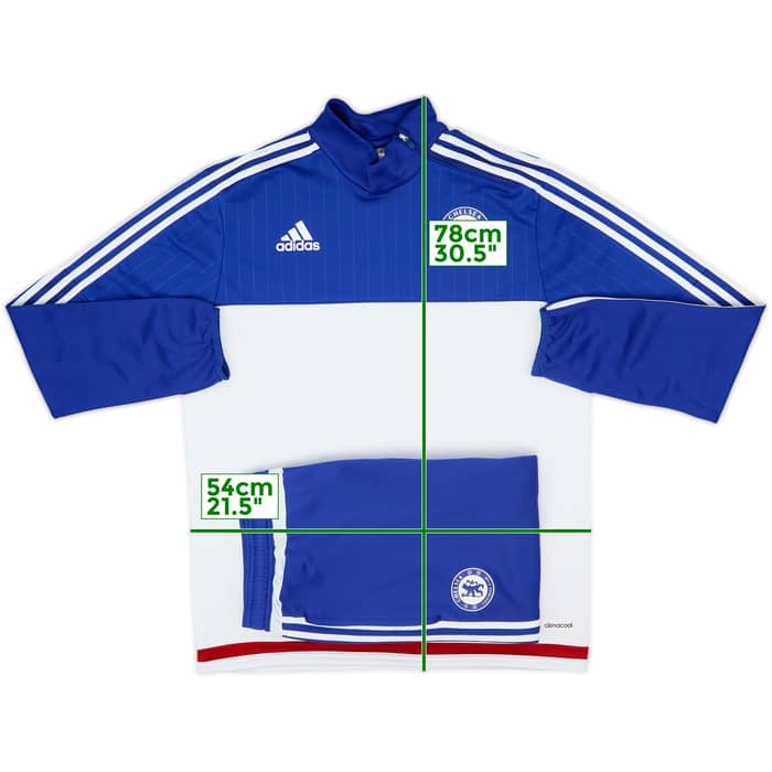 2015-16 Chelsea adidas 1/4 Zip Tracksuit - 6/10 - (L)