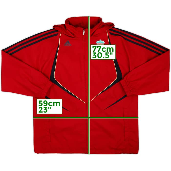 2009-10 Liverpool adidas Hooded Track Jacket - 8/10 - (L.Boys)
