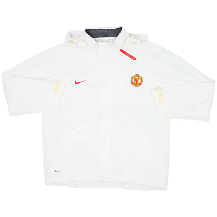 2007-08 Manchester United Nike Hooded Rain Jacket - 7/10 - (L)
