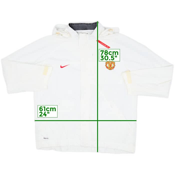 2007-08 Manchester United Nike Hooded Rain Jacket - 7/10 - (L)