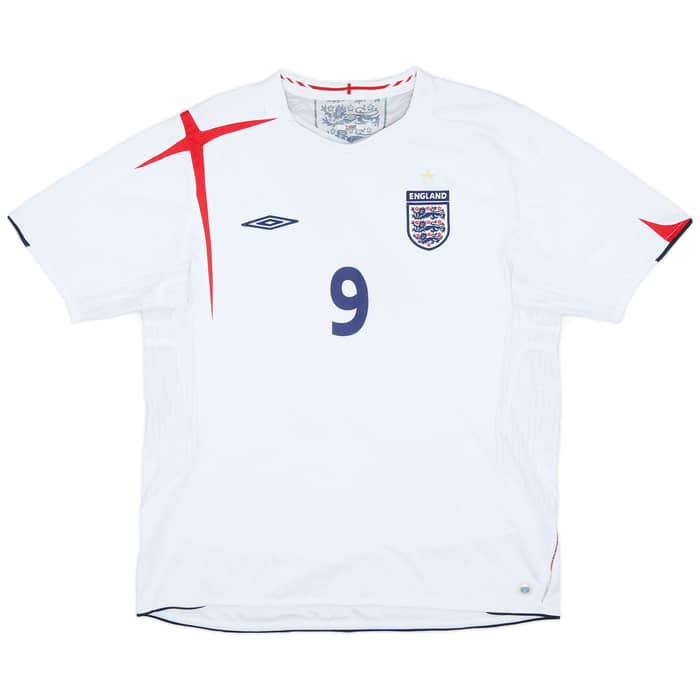 2005-07 England Home Shirt Rooney #9 - 7/10 - (XL)