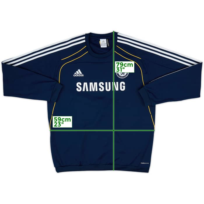 2010-11 Chelsea adidas Sweat Top - 8/10 - (XXL)
