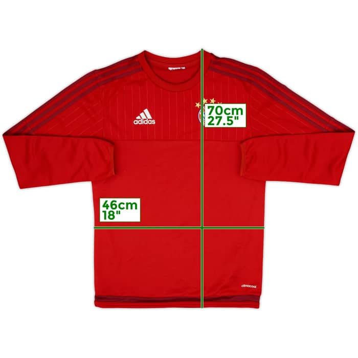 2015-16 Bayern Munich adidas Sweat Top - 8/10 - (S)