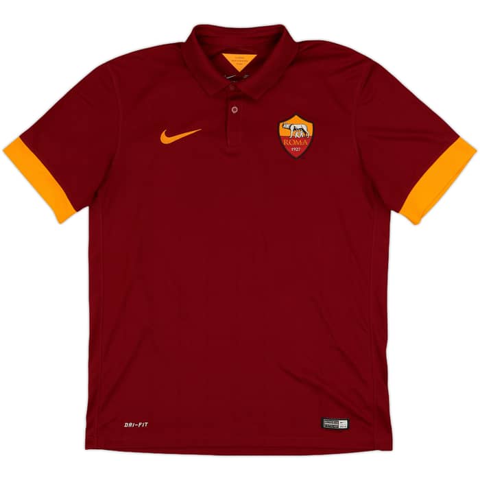 2014-15 Roma Home Shirt De Rossi #16 - 8/10 - (M)