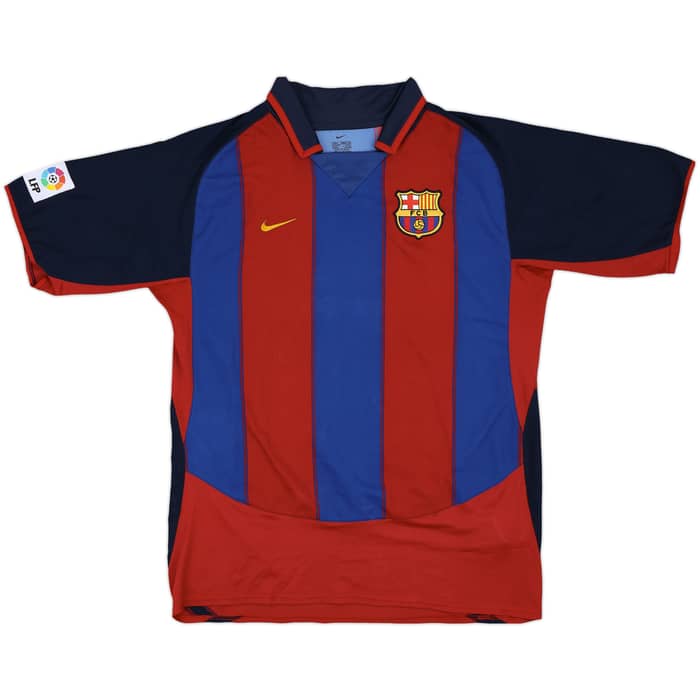 2003-04 Barcelona Home Shirt Ronaldinho #10 - 8/10 - (L)