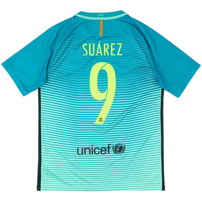2016-17 Barcelona Third Shirt Suarez #9 - 9/10 - (M)