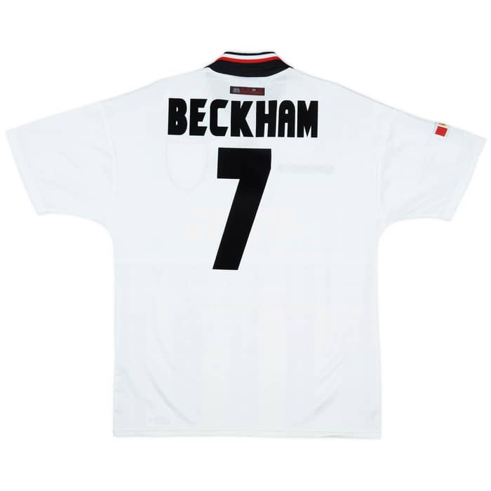 1997-99 Manchester United Away Shirt Beckham #7 - 8/10 - (L)