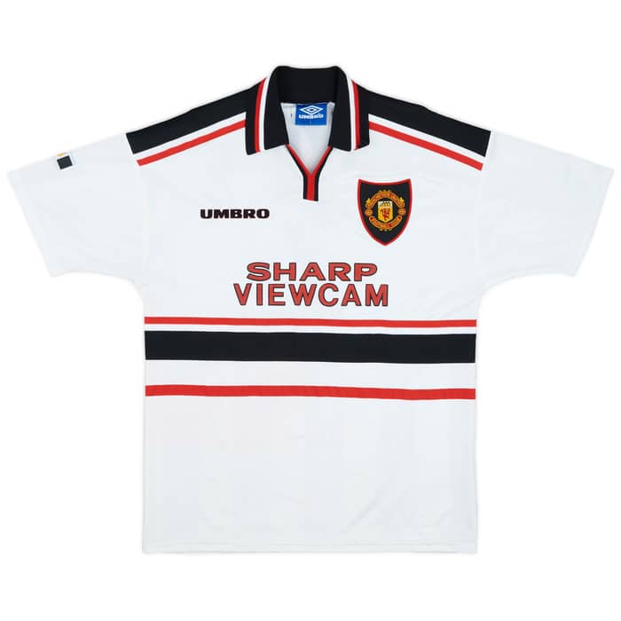 1997-99 Manchester United Away Shirt Beckham #7 - 8/10 - (L)