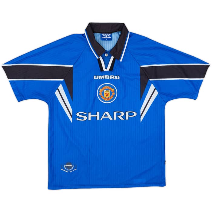 1996-98 Manchester United Third Shirt Cantona #7 - 8/10 - (M)