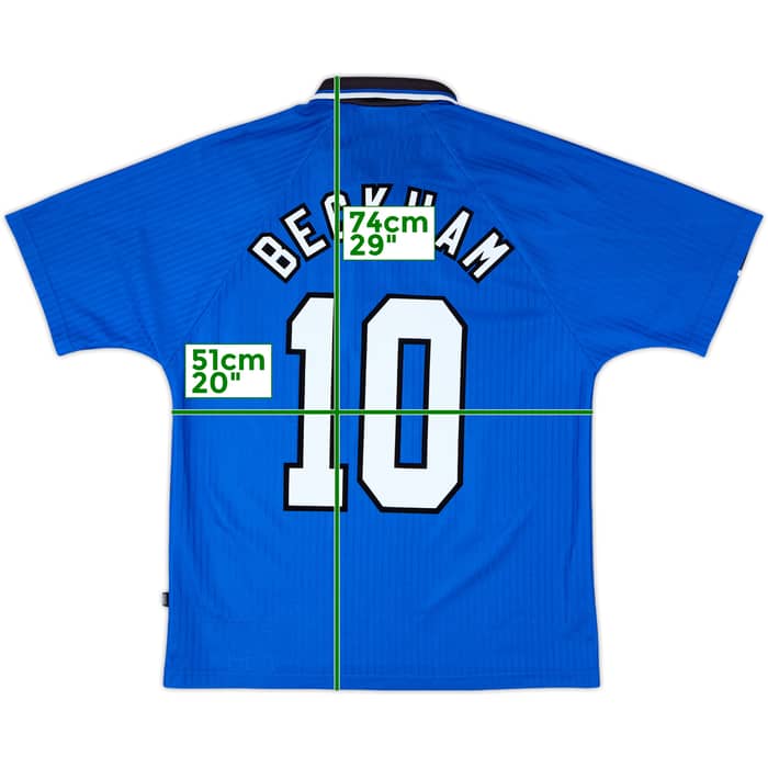 1996-98 Manchester United Third Shirt Beckham #10 - 9/10 - (M)