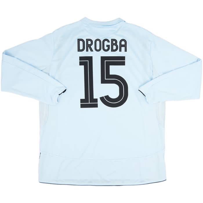 2005-06 Chelsea Away L/S Shirt Drogba #15 - 10/10 - (XXL)