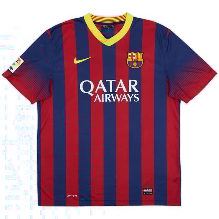2013-14 Barcelona Home Shirt Messi #10 - 8/10 - (L)