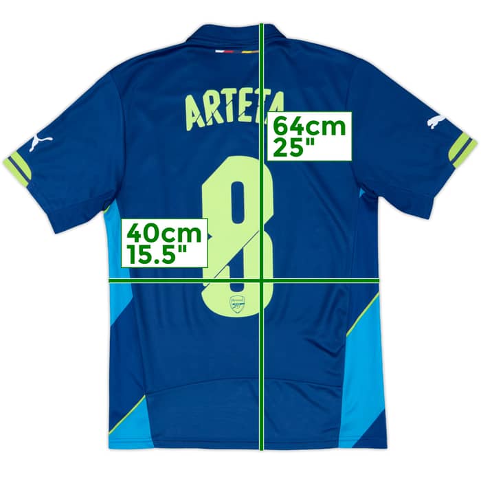 2014-15 Arsenal Third Shirt Arteta #8 - 10/10 - (XS)