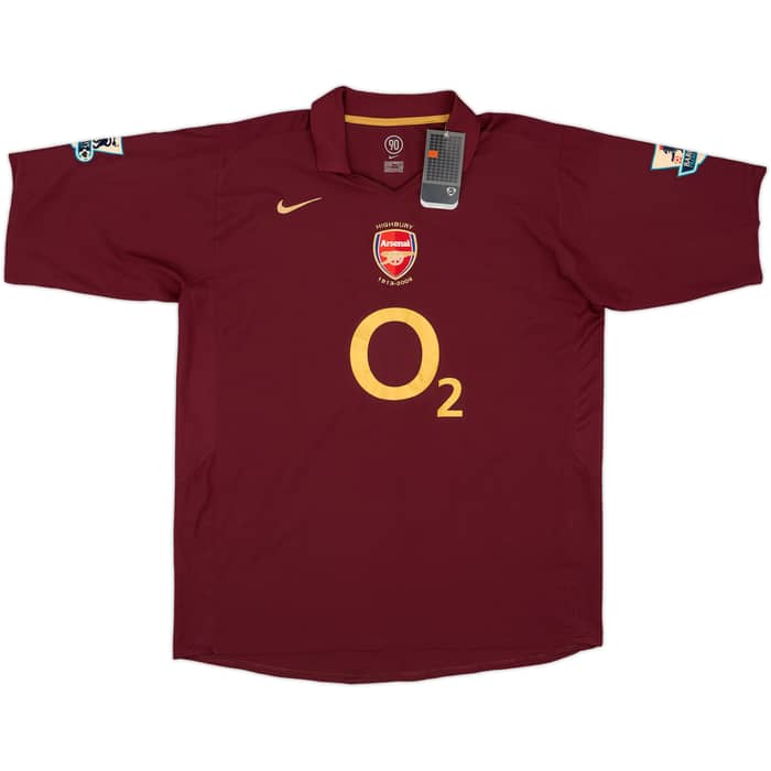 2005-06 Arsenal Home Shirt Cole #3 (XXL)